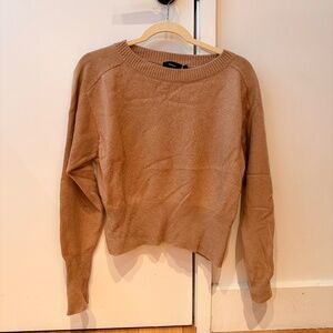 Theory - Camel Cashmere Boatneck Sweater - Size M